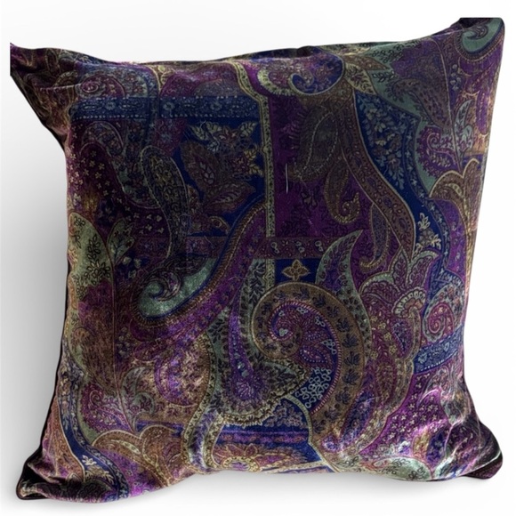 Ralph Lauren Other - Ralph Lauren Rutherford Park Purple Paisley Velvet Pillow 20x20